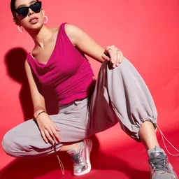 uptownie lite Casual Off Shoulder Sleeve Printed Women Pink Top-picture-11