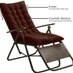 parampara Microfibre Solid Chair Pad Pack of 1-picture-19