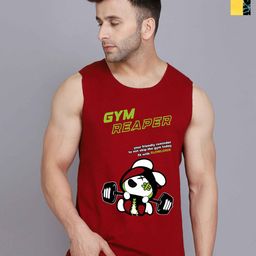 Slowloris Men Pack Of 2 Printed Bio-Wash Combed Cotton Gym Vest-picture-43