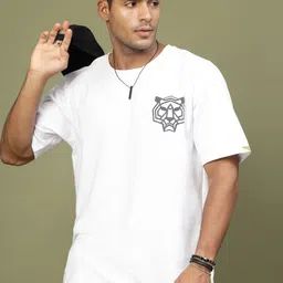 Metronaut Graphic Printed Oversized Pure Cotton T-shirt-picture-34