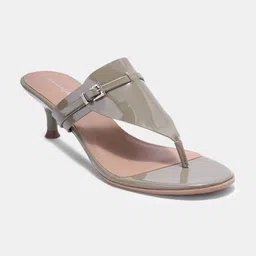 Forever Glam by Pantaloons Kitten Ankle Loop Heels Sandals With Buckles-picture-35