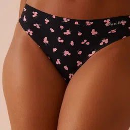 La Vie en Rose Floral Printed Low-Rise Seamless Thong Briefs 20200569-P00411-XS-picture-13