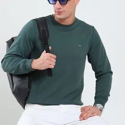 ARRAY Men Solid Round Neck Long Sleeves Pullover Sweatshirt image 4
