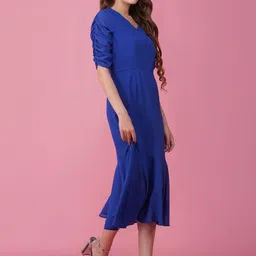 HERE&NOW Georgette Fit & Flare Midi Dress image 5