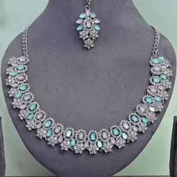 VATSALYA creation Alloy Gold- plated Multicolor Jewellery Set-picture-23