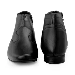 Bxxy Men Formal Slip-on Zip Ankle Length Block-Heeled Boots image 2