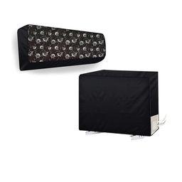 The Furnishing Tree Split AC Cover Set of Indoor and Outdoor Unit Used for 1 Ton Bluestar PLU Flora-picture-27