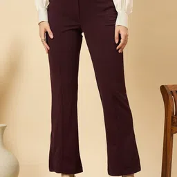 LE BOURGEOIS Women Tailored Wrinkle Free Trousers-image-14