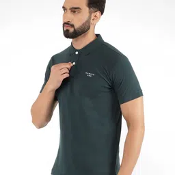 Numero Uno Men Solid Polo Collar Cotton T-shirt image 3