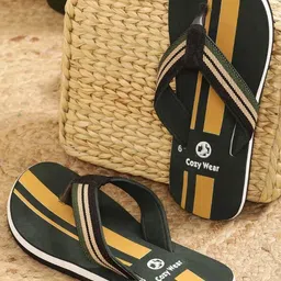 Cozy Wear Men Black Flip Flops-image-47