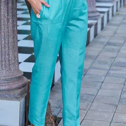 Moda Rapido Floral Printed V-Neck Straight Kurta With Trouser & Dupatta image 2