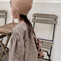 LULU & SKY Animal Print Kimono Sleeve Cotton Styled Back Top image 4