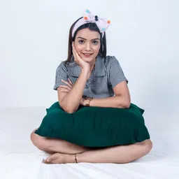 Siroki Bond Green Polyester Breathable Rectangular Sleep Pillow-image-36