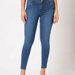 Kraus Jeans Women Skinny Fit High-Rise Light Fade Jeans-picture-54