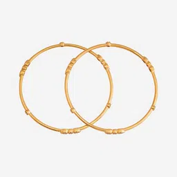 Kushal's Fashion Jewellery Set Of 2 Gold-Plated Zircon Stone-Studded Bangles image 4
