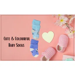 heartbury Infants Pack Of 3 Patterned Cotton Ankle Length Socks image 3