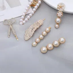 Watch junction Women Set of 6 Embellished Alligator Hair Clip-picture-37