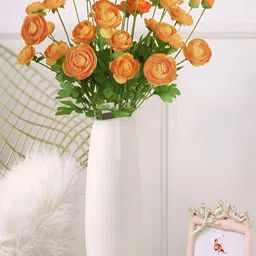 Homesake Orange 3 Pieces Hanging Peony Artificial Flower-image-62