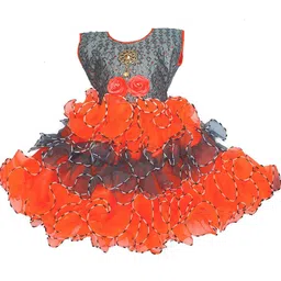 kids fashion hub Floral Print Maxi Midi Dress-image-1