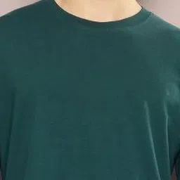 PockMAN Men Bio Finish Solid Round Neck Cotton Oversized T-shirt image 2