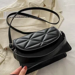 HAUTE SAUCE by Campus Sutra Women Black Solid Sling Bag-picture-18
