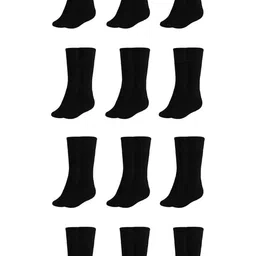 MUKHAKSH Black Cotton Socks-picture-38