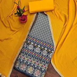 Maroosh Ethnic Motifs Printed Banarasi Jacquard Unstitched Dress Material-picture-32
