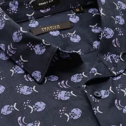 SHOWOFFFF Men Smart Slim Fit Printed Casual Shirt image 2