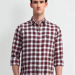 Arrow Sport Men Classic Tailored Fit Opaque Checked Casual Shirt-picture-43