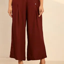 KASYA Women Flared Ethnic Palazzos-image-51