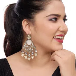 Women Click Geometric Drop Earrings image 2