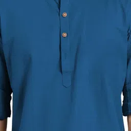 AMRIT TOP WEAR Mandarin Collar Cotton Straight Kurta image 5