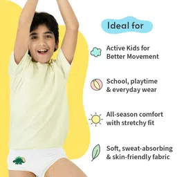 SuperBottoms Boys Basic Briefs Und-B-BR-DW-4-6Y-1P image 2