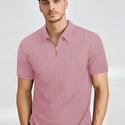 KAJARU Self Design Polo Collar T-shirt-picture-23