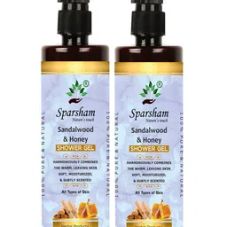 SPARSHAM-NATURE'S TOUCH Set Of 2 Sandalwood & Honey Shower Gel - 210 ml Each-picture-14