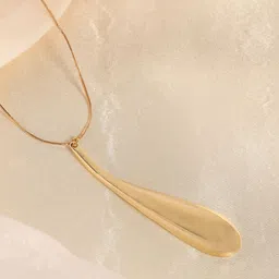 SOHI The Drip Pendant Gold-Plated Necklace-image-0
