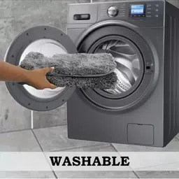 RJVT Grey Microfibre 1400 GSM Bath Rugs image 2