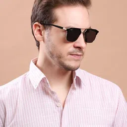 Irayz Unisex Black Lens & Silver-Toned Square Sunglasses with-picture-19