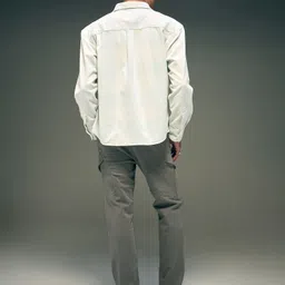 Flying Machine Men Cotton Mid-Rise Regular Fit Flat-Front Cargos Trousers image 4