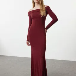 Trendyol Off-Shoulder Maxi Dress image 1