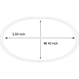 Stylista TransparentWaterproof Oval 2-Seater Table Cover image 4