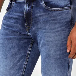 Mufti Men Straight Fit Heavy Fade Stretchable Jeans image 3