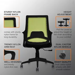tdf Comfortable Office Chair with Ergonomic Design and Adjustable Height Chair Mesh Office Adjustable Arm Chair image 5