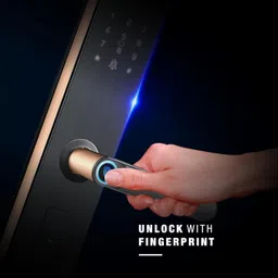 ozone Aluminium Glossy Smart Lock image 3