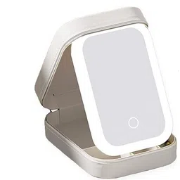 jemica Jewelry Box,Travel Jewelry Case Organizer with LED Makeup Mirror for Girls Travel Jewelry Case Vanity Box image 1