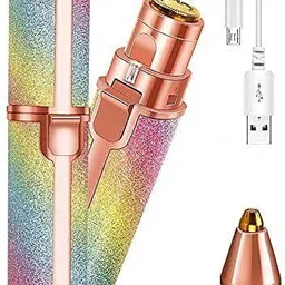 sharpnal Hair Removal Electric Trimmer with Light-Rainbow Color, Women image 1