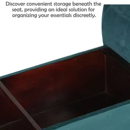 Ikiriya Comfort for all Blue Sheesham Wood 3 Seater Sofa image 4