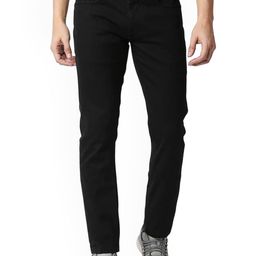 Basics Men Jean Slim Fit Low-Rise Low Distress Stretchable Jeans-picture-36