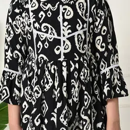 BAESD Print Fit & Flare Dress image 3