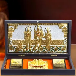 HOUSE OF WEMY Brown & White Ram Darbar Religious Foot Prints Pocket Temple-image-86